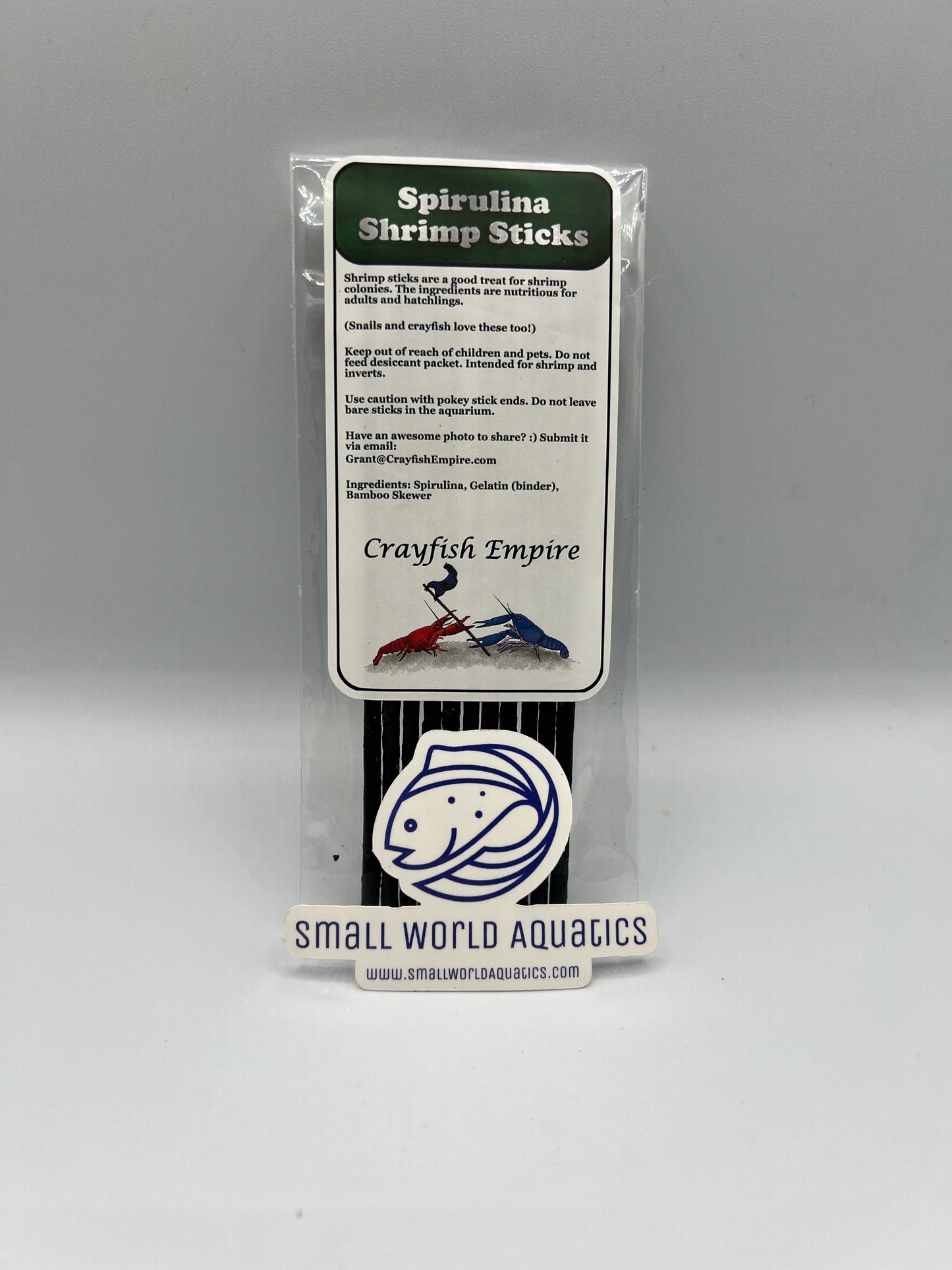 Crayfish Empire - Spirulina Shrimp Sticks 6"