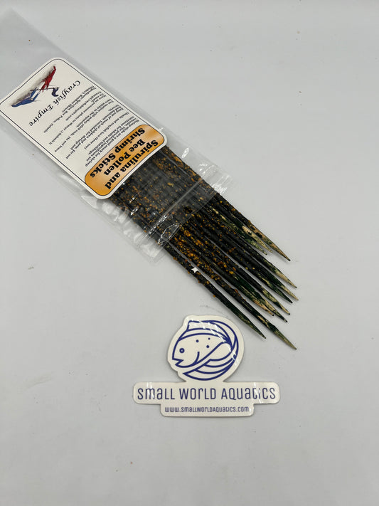 Crayfish Empire - Spirulina and Bee Pollen Shrimp Sticks 6"